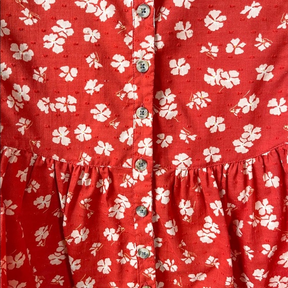 NWT Madewell Puff-Sleeve Button-Front Top - Picture 6 of 11